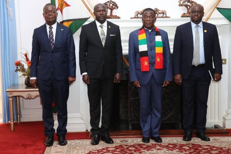 Zimbabwe's President, Dr. Emmerson Mnangagwa, formally welcomed Paul Amoru as the new High Commissioner of Uganda to Zimbabwe.