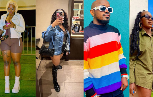Nwagi, Vinka, Kasita and Ykee Benda turn up house party style/Instagram