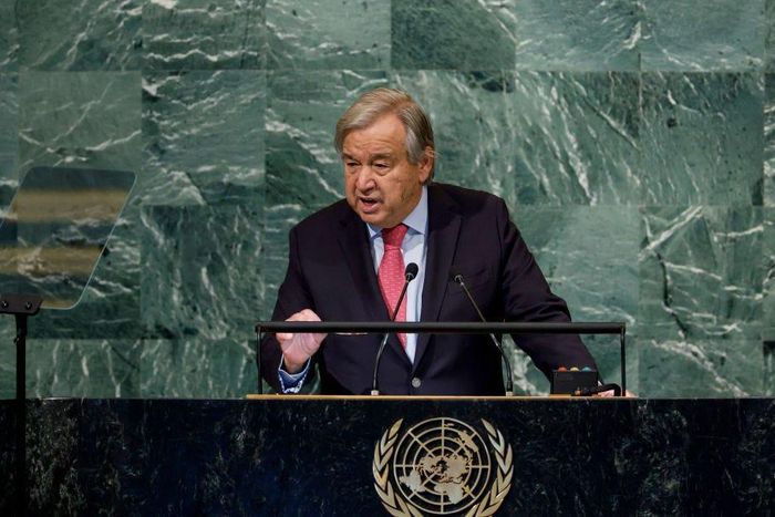 United Nations Secretary General Antonio Guterres said global efforts to tackle the climate crisis are falling "pitifully short."Anna Moneymaker/Getty Images