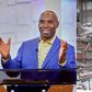 A collage of Prophet Kakande and a scene from the earthquake