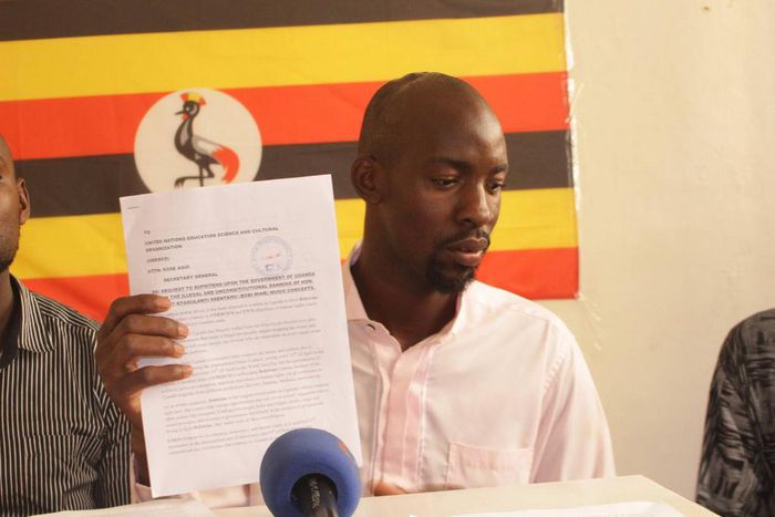 Joseph Mayambala addressing press on Thursday (Courtesy Photo)