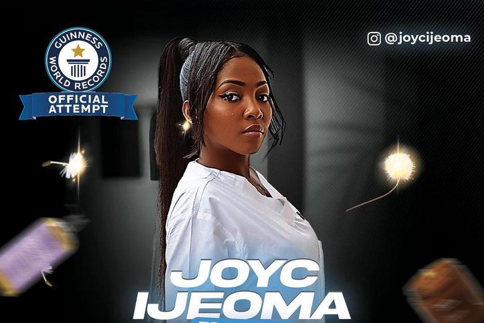 Joyce Ijeoma collapsed while trying to break the record [Instagram/joycijeoma]