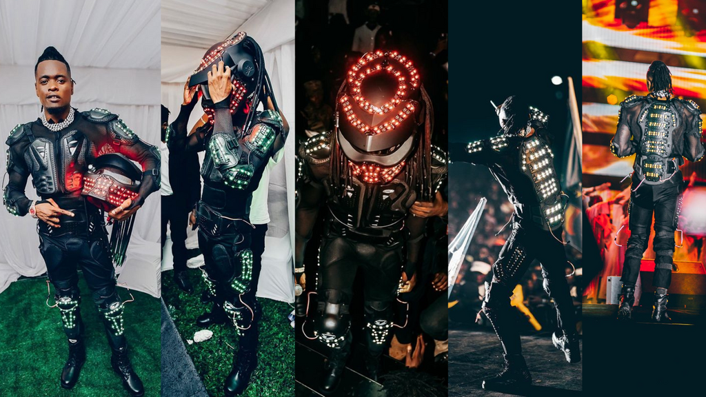 Pallaso's Predator costume at the Love Fest concert/Instagram