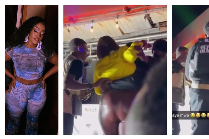 A fan attacked Lydia Jazmine on stage in Kawempe recently