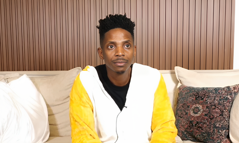 Comedian Eric Omondi during a livestream on his social media channels on August 25, 2023