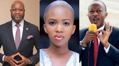 Samson Kasumba, Sheilah Gashumba and Frank Gashumba