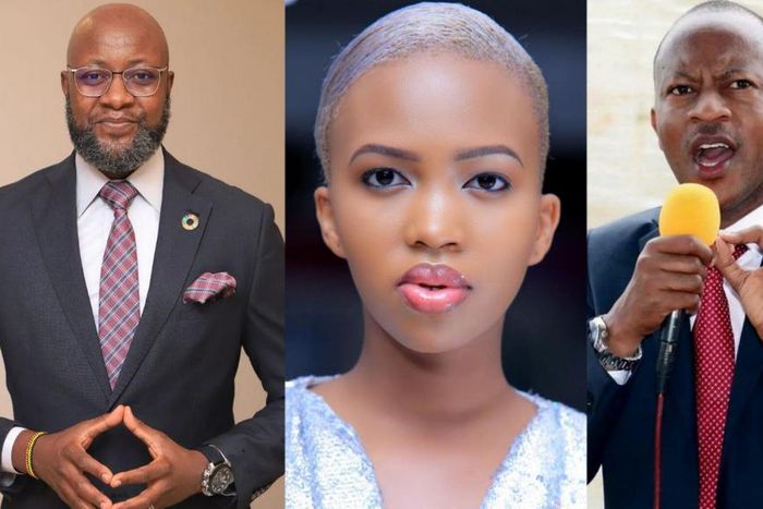 Samson Kasumba, Sheilah Gashumba and Frank Gashumba