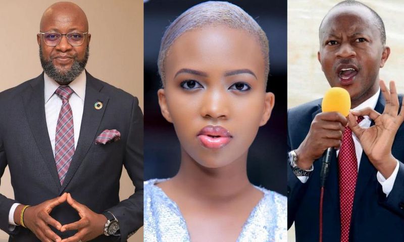 Samson Kasumba, Sheilah Gashumba and Frank Gashumba