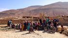 Earthquake survivors wait for aid, in the aftermath of the 6.8 magnitude earthquake, in the village of Ighil Ntalghoumt, Morocco, September 11, 2023. REUTERS/Nacho Doce