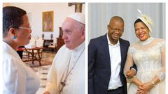 Speaker Anita Among who two months ago informed Pope Francis about her pregnancy has given birth to twins