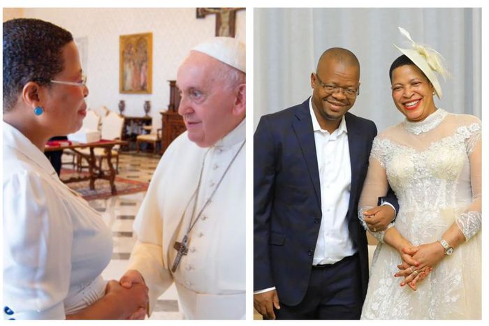 Speaker Anita Among who two months ago informed Pope Francis about her pregnancy has given birth to twins