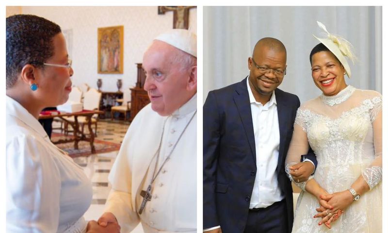Speaker Anita Among who two months ago informed Pope Francis about her pregnancy has given birth to twins