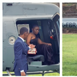 Students arrived in a chopper for Prom at Ellite High