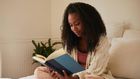 Woman reading a book