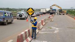road construction in Lagos (Nigeriana)