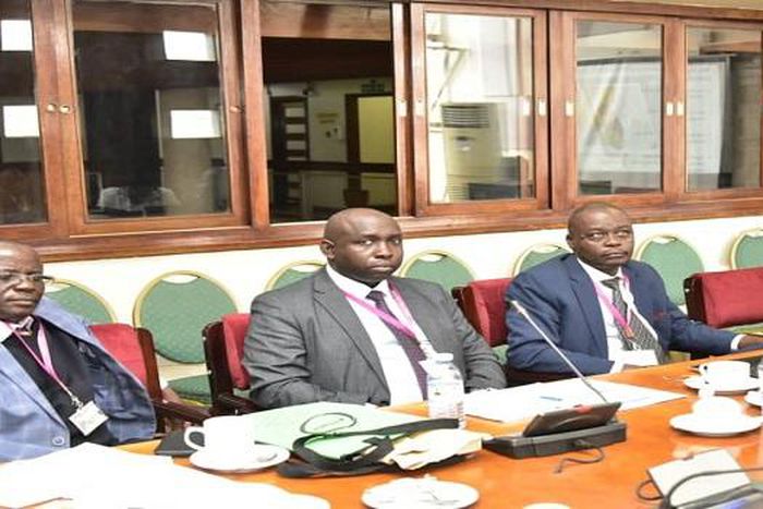 Makerere scientists while appearing before Parliament