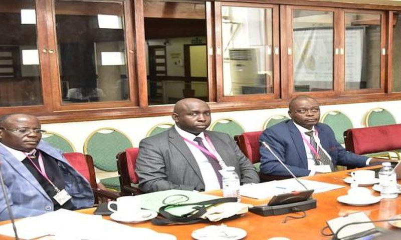 Makerere scientists while appearing before Parliament