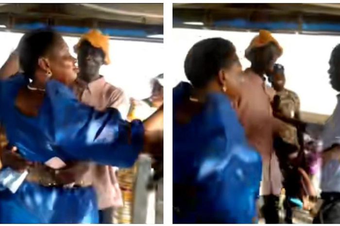 MP Cissy Namujju was having a great time before she was pulled from a supporter