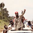 Bobi Wine being welcomed in Luweero