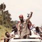 Bobi Wine being welcomed in Luweero