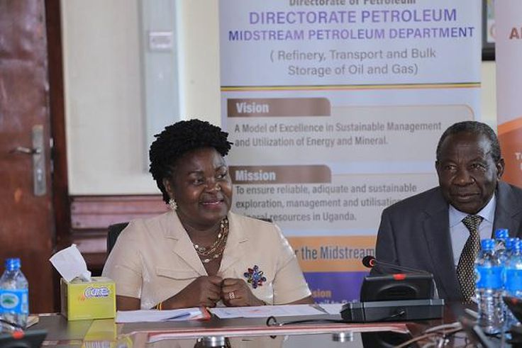 Energy and Minerals Development Minister Ruth Nankabirwa and Finance Minister Matia Kasaija/Courtesy