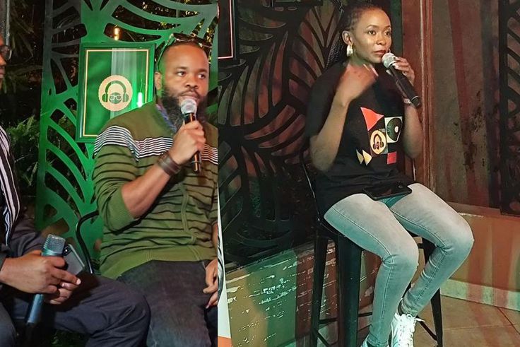 Omziki Distribution founder Dennis Wantate, Kelele Digital founder Ivan Kifumba and Mdundo licensing manager Serah Adong