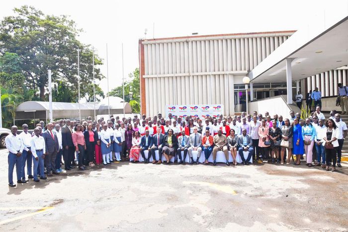TotalEnergies posing with some of the beneficiaries