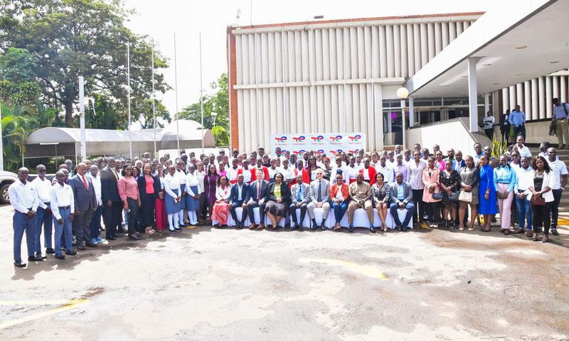 TotalEnergies posing with some of the beneficiaries