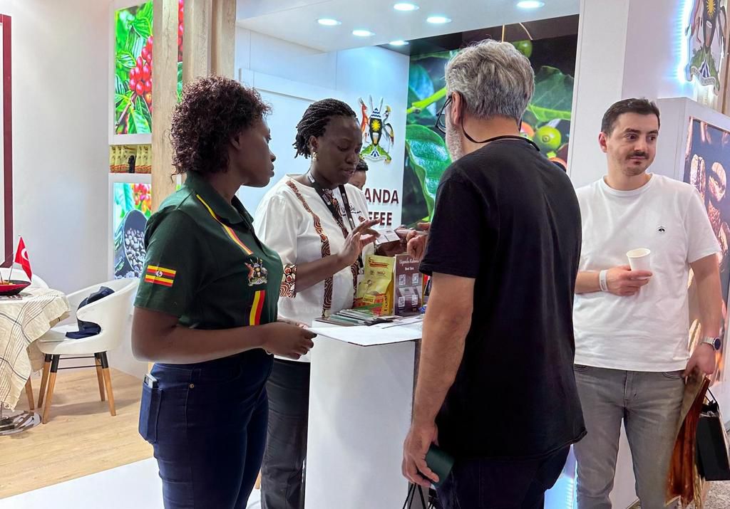 The Uganda Embassy in Ankara has been actively promoting Ugandan coffee in Turkey and has participated in the Coffex International Coffee Exhibition in Istanbul