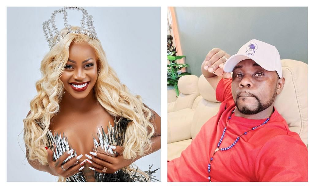 Sheebah Karungi and Mathias Walukagga