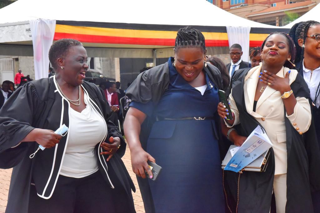 Dr Specioza Wandira Kazibwe joined in the celebration