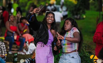 Revelers at the 19th edition of Roast and Rhyme