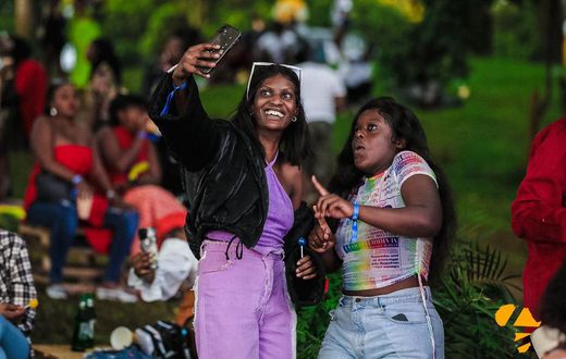 Revelers at the 19th edition of Roast and Rhyme