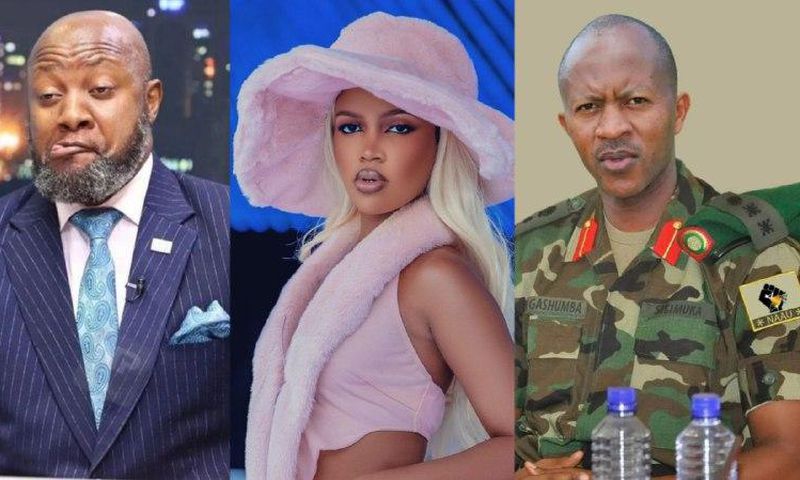 Samson Kasumba, Sheilah Gashumba and Frank Gashumba