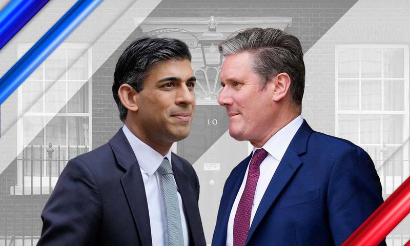 Rishi Sunak and Keir Starmer. [Sky news]