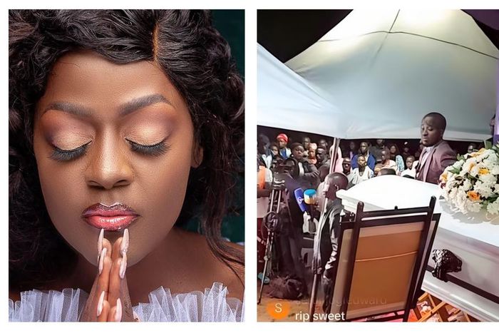 Family and friends gathered last night at the home of Evelyn Lagu in Wakiso to say their farewells