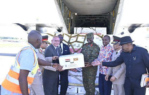 The foot and mouth disease vaccines were received by Senior Presidential Advisor on Special Operations, Gen. Muhoozi Kainerugaba, at Entebbe International Airport.
