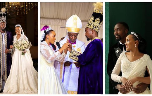 The Kyabazinga William Nadiope Gabule and Queen Jovia Mutesi were wedded by Archbishop Stephen Kiziimba Mugalu