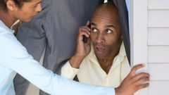 Man cheating on his partner