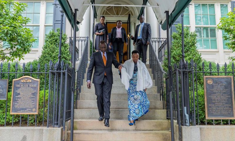 President William Ruto & First Lady Rachel Ruto at Blair House in Washington D.C.