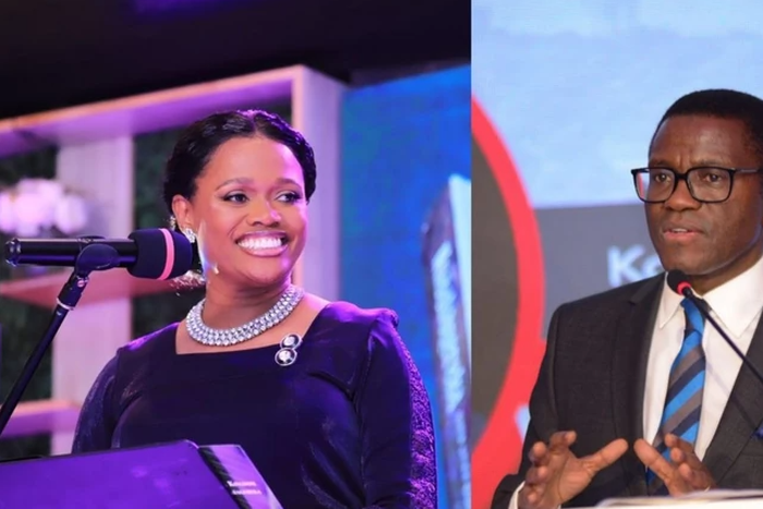 Nabagereka Sylvia Nagginda and Prime Minister Mayiga