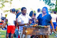 A sneak peek into the festive atmosphere – where the aroma of roasting meats mingles with the sounds of live music
