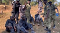 The five security guards in custody