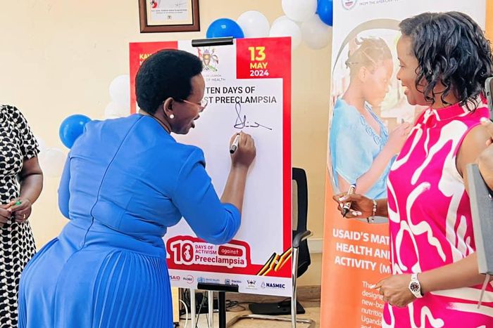 PS Diana Atwiine and Mrs Anne Juuko from the