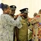 The handover and takeover ceremony, held at Police headquarters in Naguru, Kampala, was presided over by the Minister of Internal Affairs, Maj. Gen. Kahinda Otafiire.