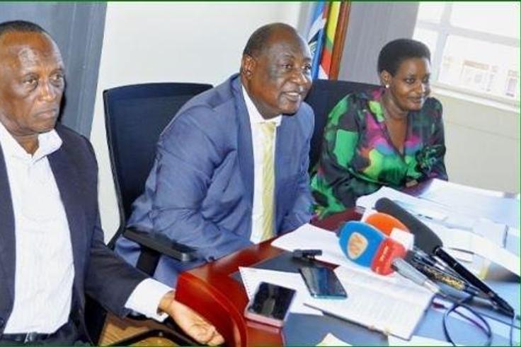 Gen Moses Lukyamuzi, Minister Sam Mayanja and Wakiso RDC Justine Mbabazi