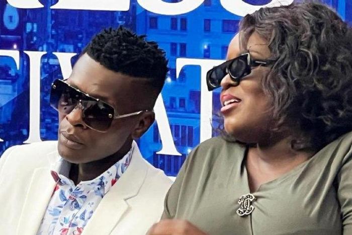 Jose Chameleone with Mariam Mutakubwa, aka Biggie