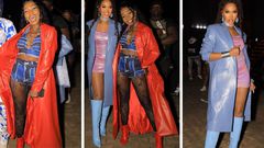 Spice Diana and Karole Kasita in trench coats ruled the night at Kololo/Instagram