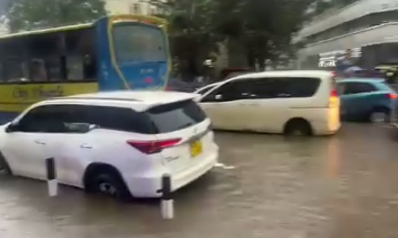 'Nairobi sea-ty haiwork' – Babu Owino, Mike Sonko to roast Sakaja as Nairobi roads and estates flood after a few hours of rain