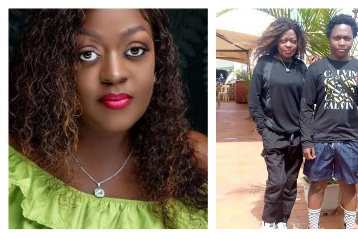 Evelyn Lagu and her son Freddie